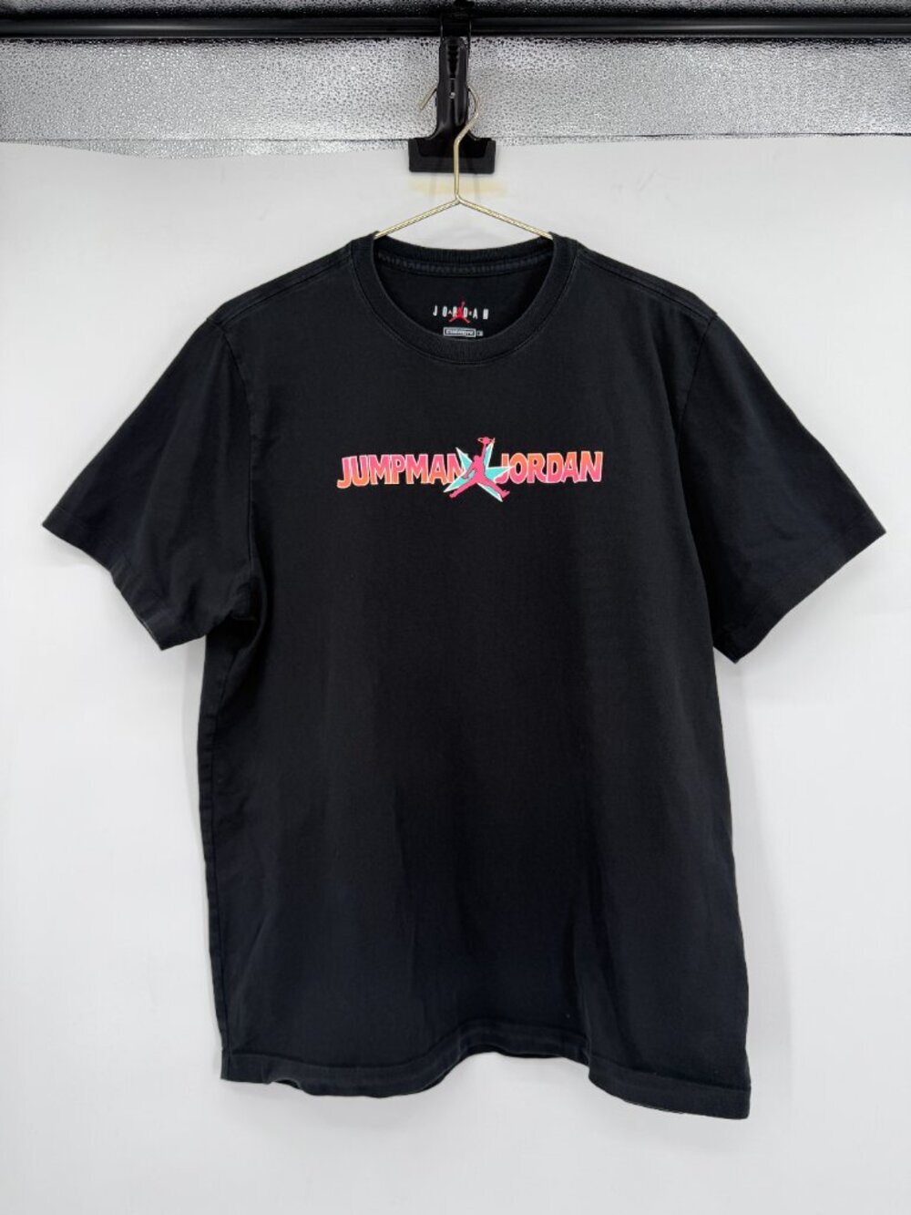 Jordan Jumpman Men's XL Graphic T-Shirt Black Short Sleeve Cotton Crew Neck